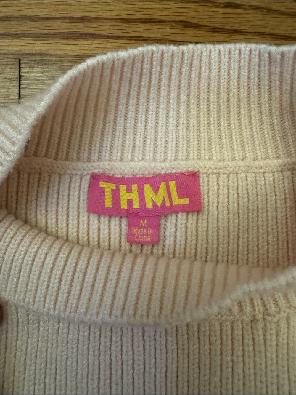 THML Bubble Bliss Mockneck Bubble Sleeve Sweater - Medium - Picture 5 of 6